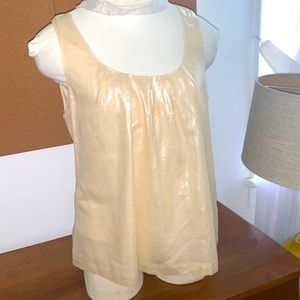 JCREW fully lined shined cotton tank Dress up top